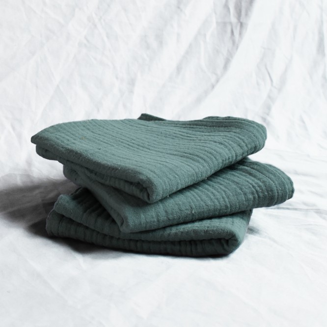 Pieluszka muślinowa CHŁODNY ZIELONY