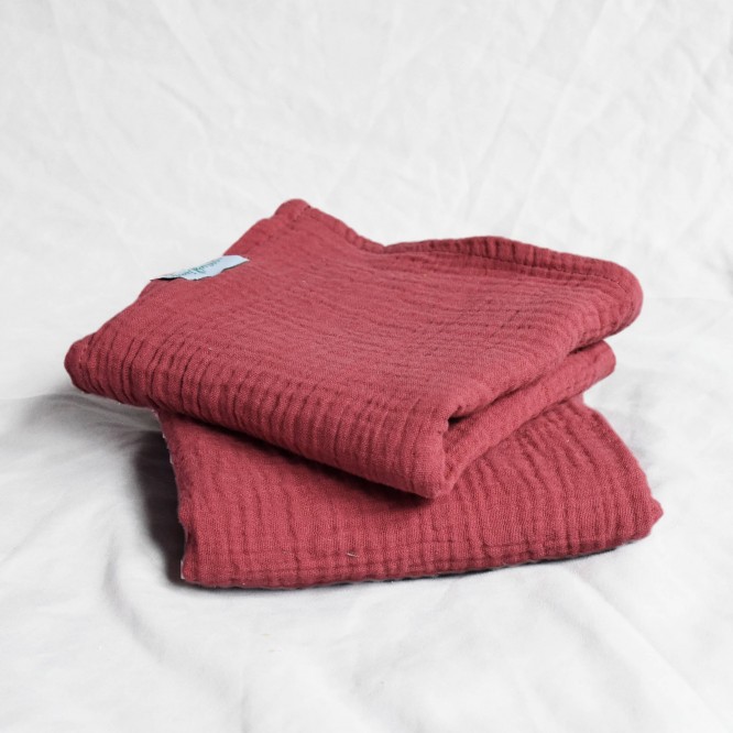 Pieluszka muślinowa CIEMNY BRUDNY RÓŻ