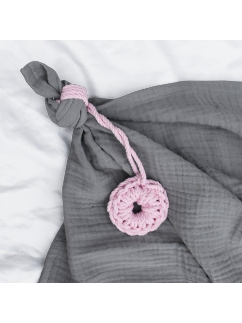 Zawieszka #9 obwarzanek różowy chłodny