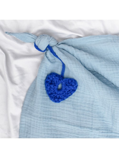 Zawieszka #13 serce kobaltowe