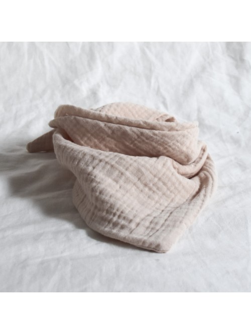 Szalik trójkątny muślinowy NATURALNY