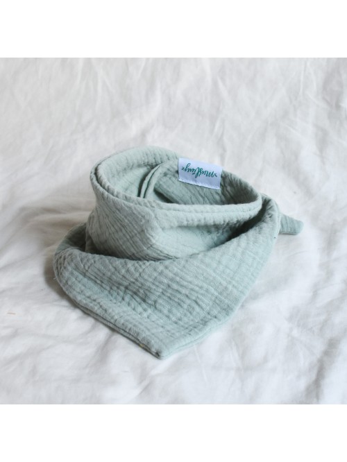 Szalik trójkątny muślinowy MIĘTA 