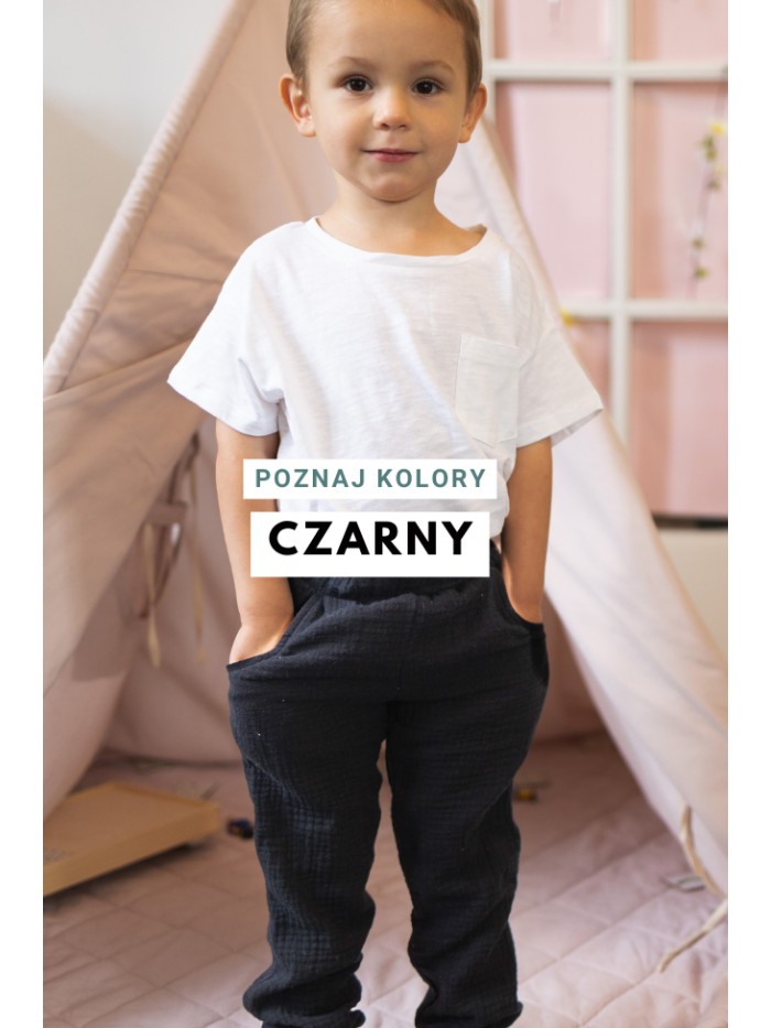 Męska koszula muślinowa ze stójką