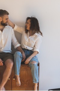 Damska koszula muślinowa ŚMIETANKA