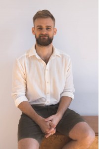 Męska koszula muślinowa z kołnierzykiem