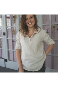 Muślinowa damska bluza z kapturem JASNY BRUDNY RÓŻ