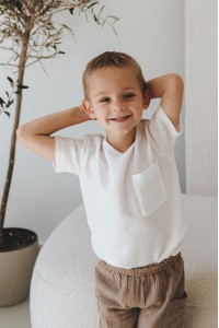 Muślinowa koszulka dla chłopca