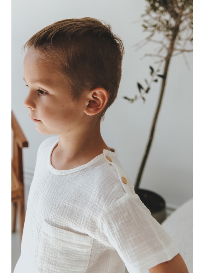 Muślinowa koszulka dla chłopca