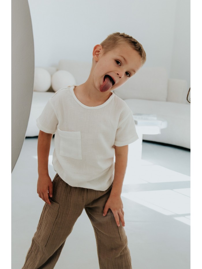 Muślinowa koszulka dla chłopca