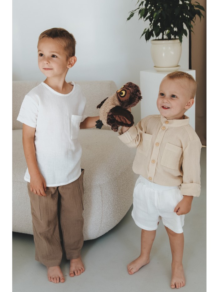 Muślinowa koszulka dla chłopca