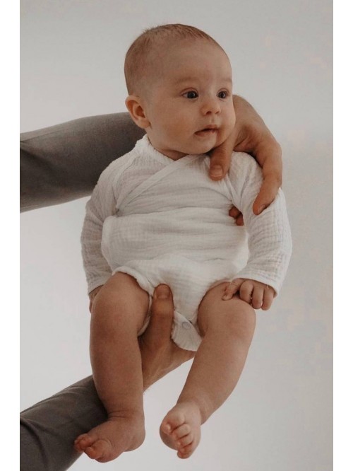 Muślinowe body kopertowe