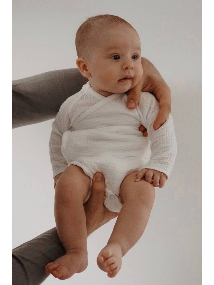 Muślinowe body kopertowe